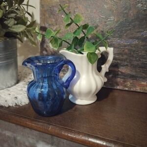 Blue and White Decorative Vase Set
